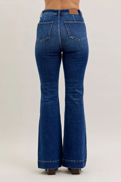Judy Blue HW Trouser Flare Lisa Jean