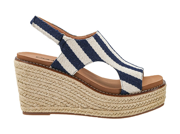 Corkys Freddie Navy Natural Stripe