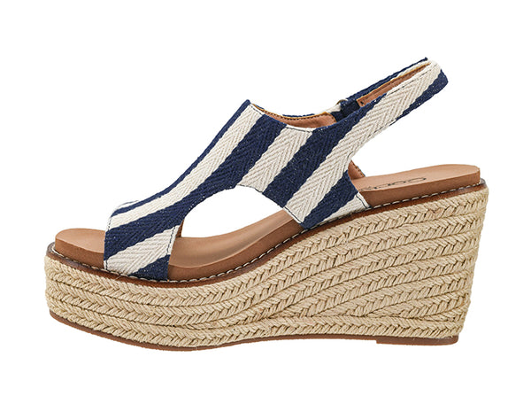 Corkys Freddie Navy Natural Stripe