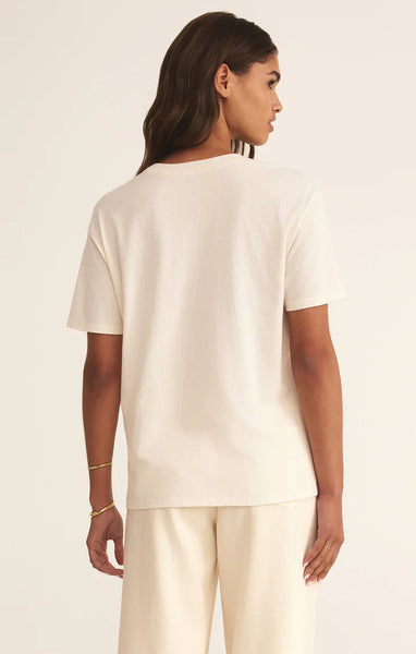 Z Supply Cocktails Boyfriend Tee Sea Salt