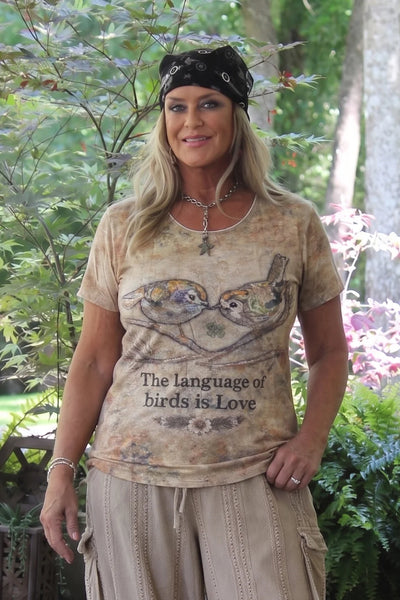 Jaded Gypsy Moon Dace Love Language Tee