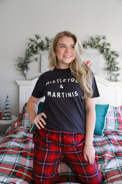 Z Supply Mistletoe and Martinis Shirt