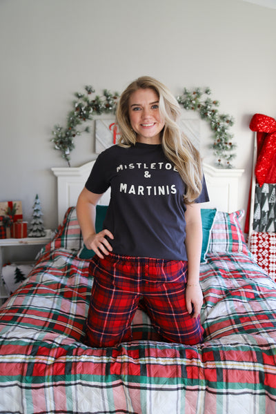 Z Supply Mistletoe and Martinis Shirt
