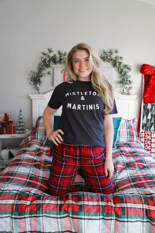 Z Supply Mistletoe and Martinis Shirt