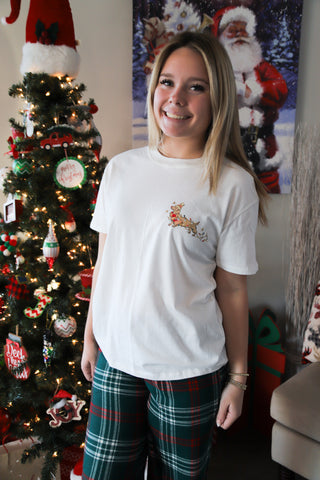 Z Supply Bestie Boyfriend Christmas Dog Tee