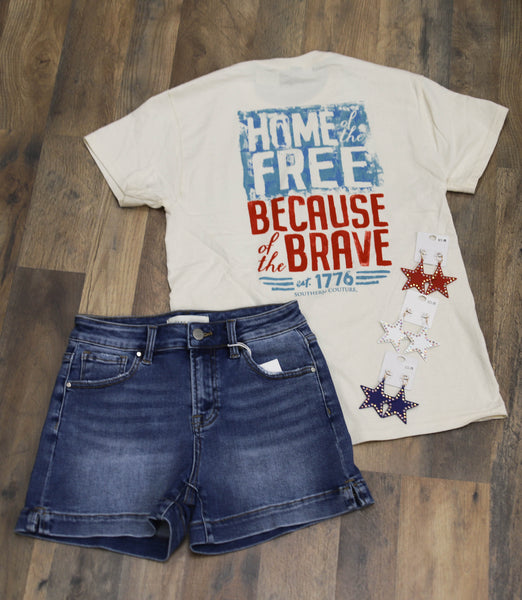 Southern Couture Home Of The Free Tee