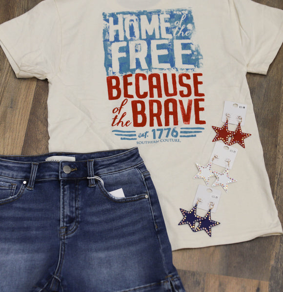Southern Couture Home Of The Free Tee
