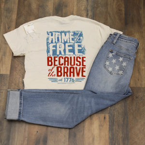 Southern Couture Home Of The Free Tee