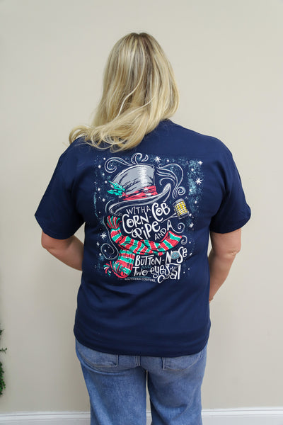 'Corn Pipe Snowman' Tee