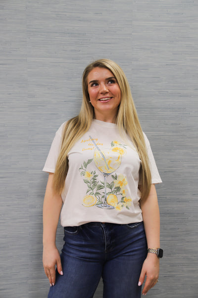 Z Supply Spritz Boyfriend Tee in Sea Salt