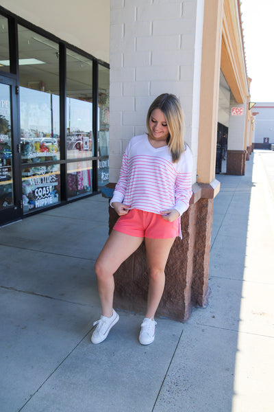 Z Supply Weekender Stripe V Neck