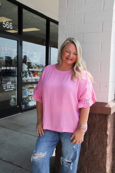 Pink Starburst Top