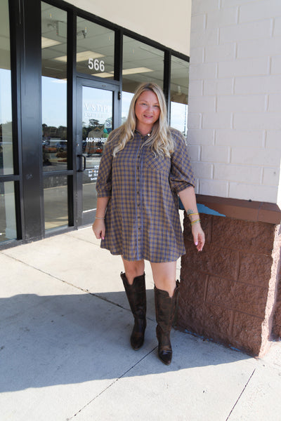 New Twist On Plaid Dress
