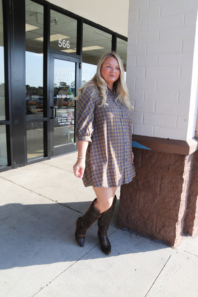 New Twist On Plaid Dress