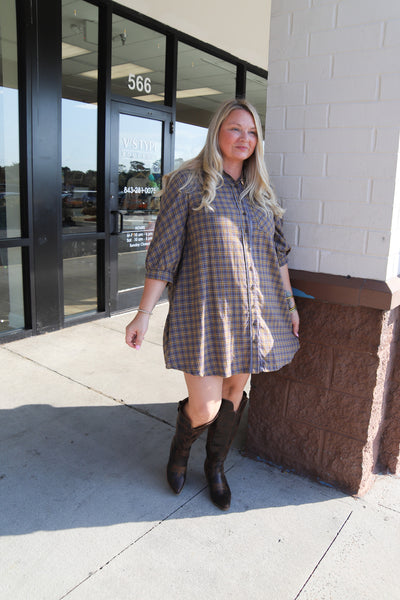 New Twist On Plaid Dress