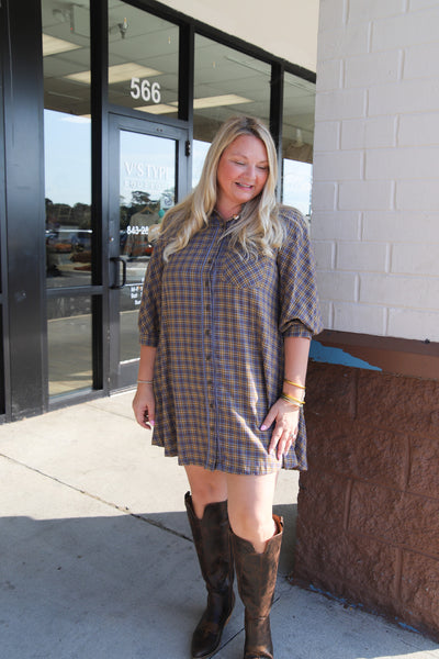 New Twist On Plaid Dress