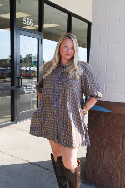 New Twist On Plaid Dress