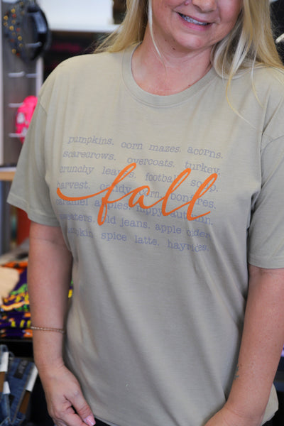 'Fall Words' Tee by Royce Brand