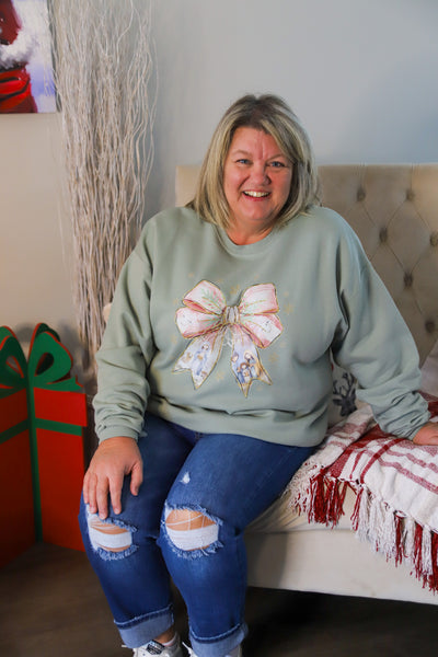Bow Nativity Sweatshirt