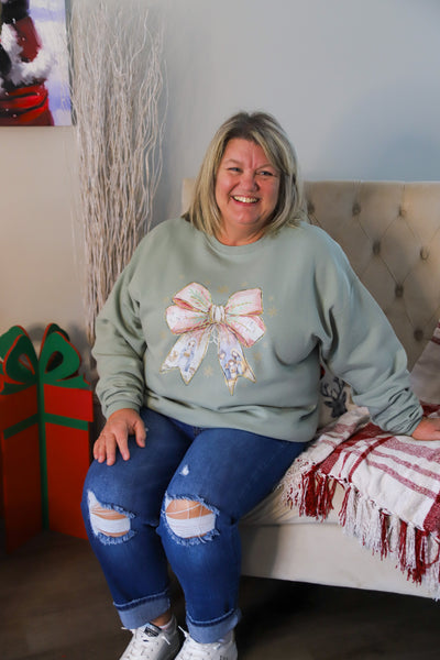 Bow Nativity Sweatshirt