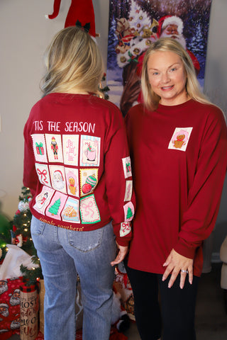 Christmas Stamps LS Tee by Simply Southern
