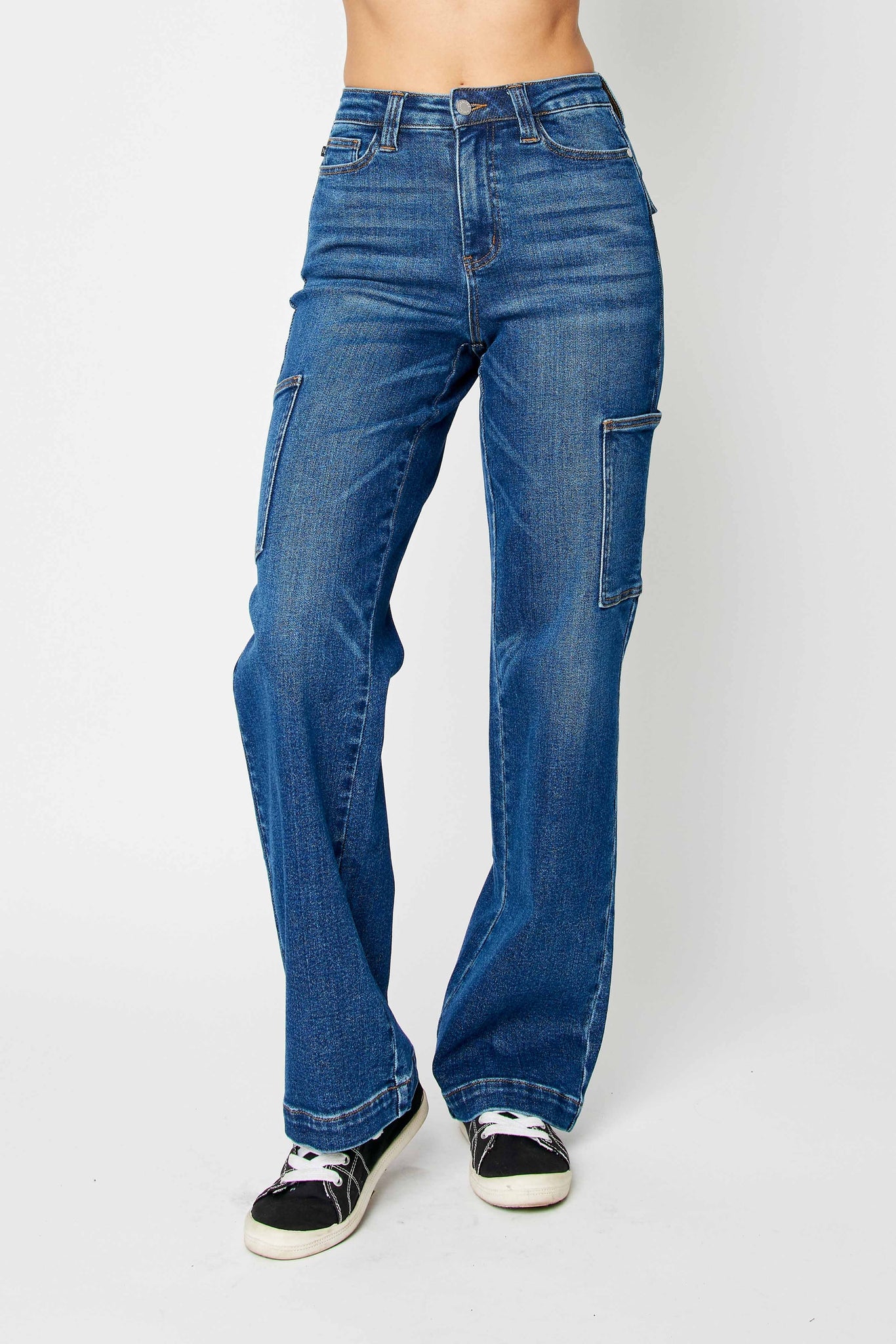 Judy Blue HW Cargo Wide Jean