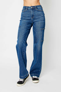 Judy Blue HW Cargo Wide Jean