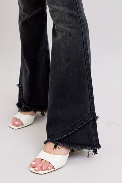 Judy Blue HW Flare w/Fray Tulip Hem
