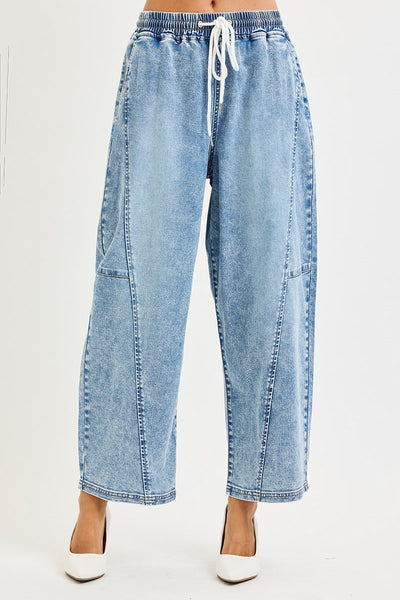 Risen EB Slouchy Crop Barrel Seam Jean