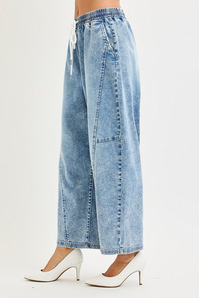 Risen EB Slouchy Crop Barrel Seam Jean