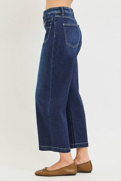 Risen-Slouchy Crop Wide Leg Barrel Jean