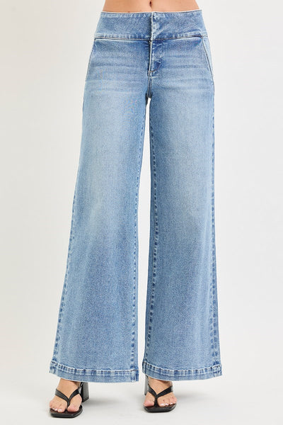 Risen TC MR Wide Leg Wide Waistband Jean