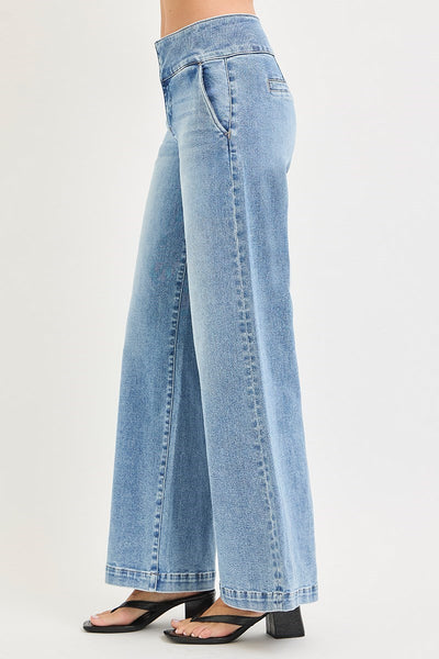 Risen TC MR Wide Leg Wide Waistband Jean