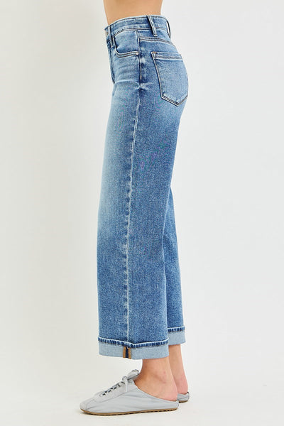 Risen EB TC HR Ankle Cuffed Straight Jean