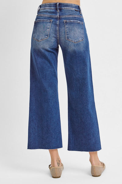 Risen TC EB MR Crop Wide Jean