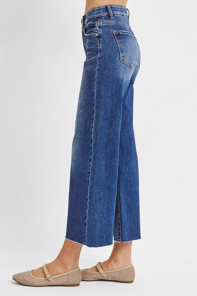 Risen TC EB MR Crop Wide Jean