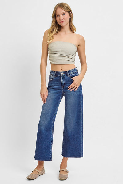 Risen TC EB MR Crop Wide Jean