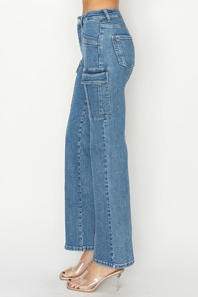 Risen HR Ankle Straight Cargo Jean