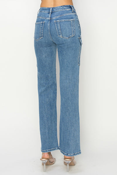 Risen HR Ankle Straight Cargo Jean