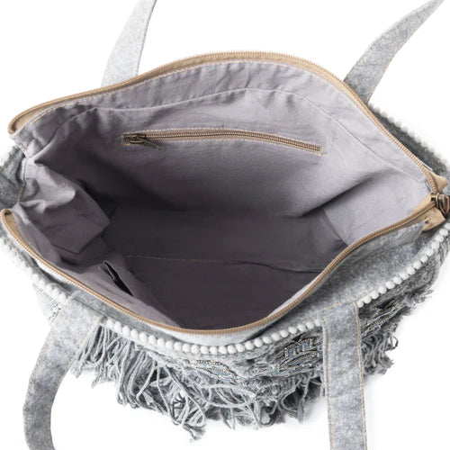 Myra Smoky Mountain Fringe Tote Bag