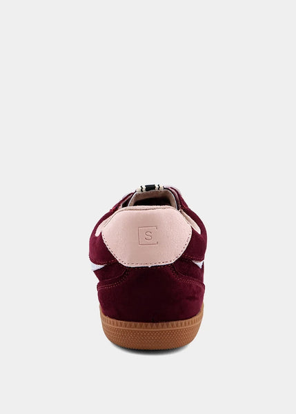 Shu Shop Sasha Burgundy Suede Sneaker