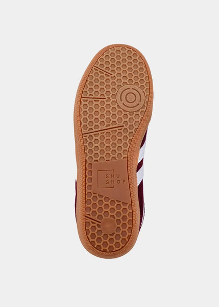 Shu Shop Sasha Burgundy Suede Sneaker