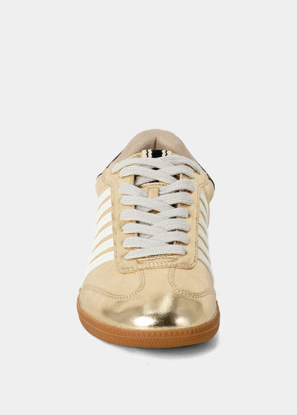 Shu Shop Stevie in Light Gold Metallic Sneaker
