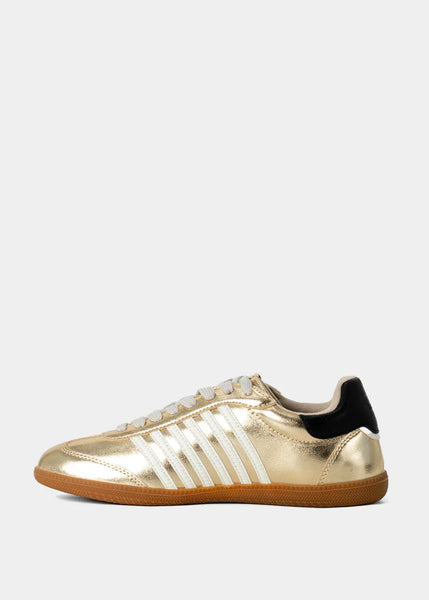 Shu Shop Stevie in Light Gold Metallic Sneaker