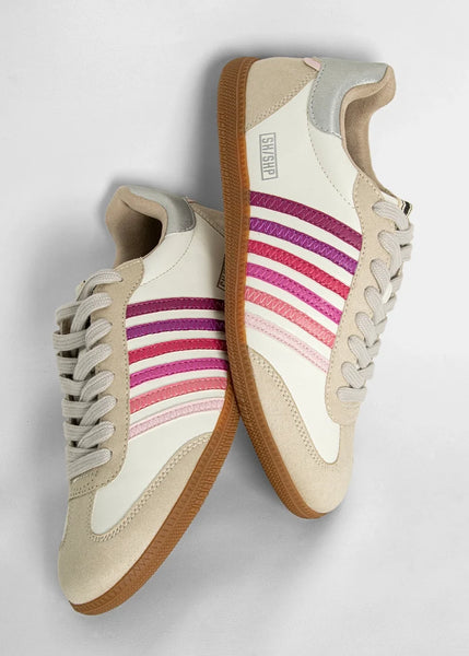 SHUSHOP Stevie Pink Multi Sneaker
