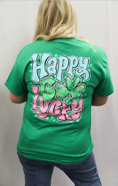 Southern Couture Happy Go Lucky Tee