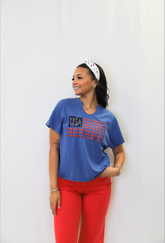Patriotic Babe Top