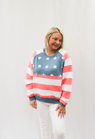 Simply Southern USA Patch Sweatshirt