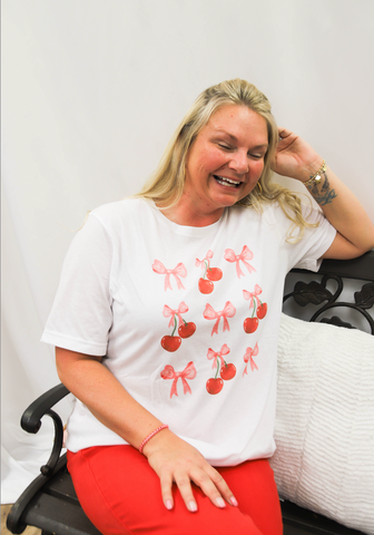 Cherries & Bows Tee