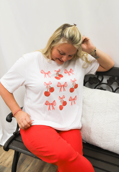 Cherries & Bows Tee